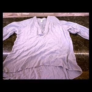 Bohemian style puff sleeve shirt